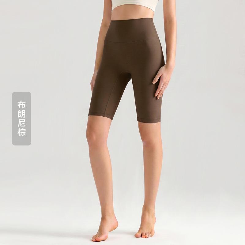 Weiman cloud nude five-point yoga pants women's summer thin tight yoga clothes high waist hip lift fitness yoga pants