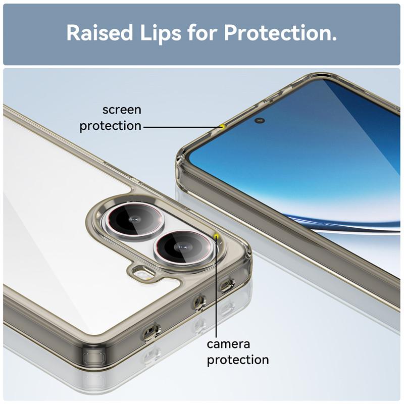 Для чехла Xiaomi Poco X7 Pro Чехол Poco X7 5G TPU Бортик Акриловая Задняя Панель Бампер Защитные Чехлы для Телефона На Poco X7 Pro Funda
