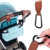 1/2/3/6 шт. Крючок для детской коляски Портативный застежка-липучка из искусственной кожи Вешалка для сумки для подгузников и покупок Многоцелевой зажим для коляски Ремешок Аксессуары для коляски