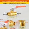 1/2 3/4 1" Brass Thread Connector Valve Water Pipe Fittings Quick Connector Ball Valve Garden Watering Irrigation Copper Coupler