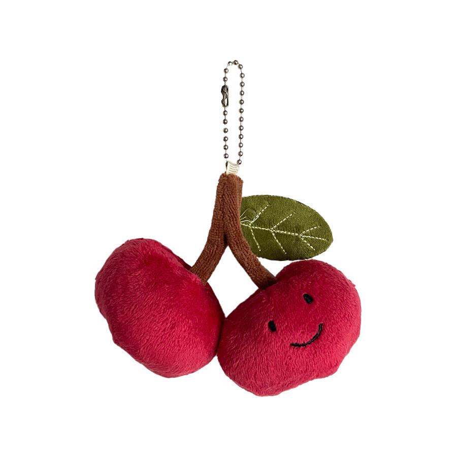 Soft And Cuddly Cherry Plush Keychain Perfect For Couples Backpack Accessories