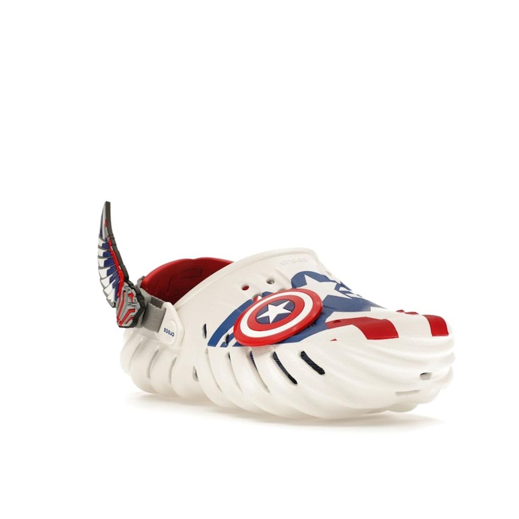 Crocs Кроксы Marvel Капитан Америка Эхо Бело-сине-красные 209478-100
