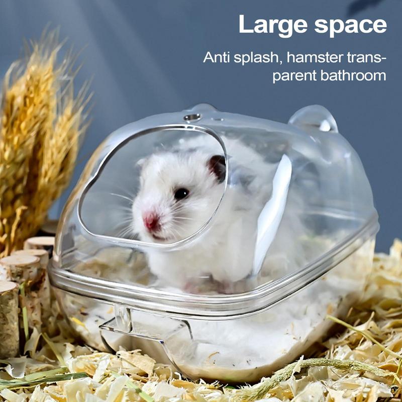 Hamster Sand Bath Box Hamster Bathroom Box Small Animal Body Cleaning Habitat For Gerbils Chinchilla Bathing Container