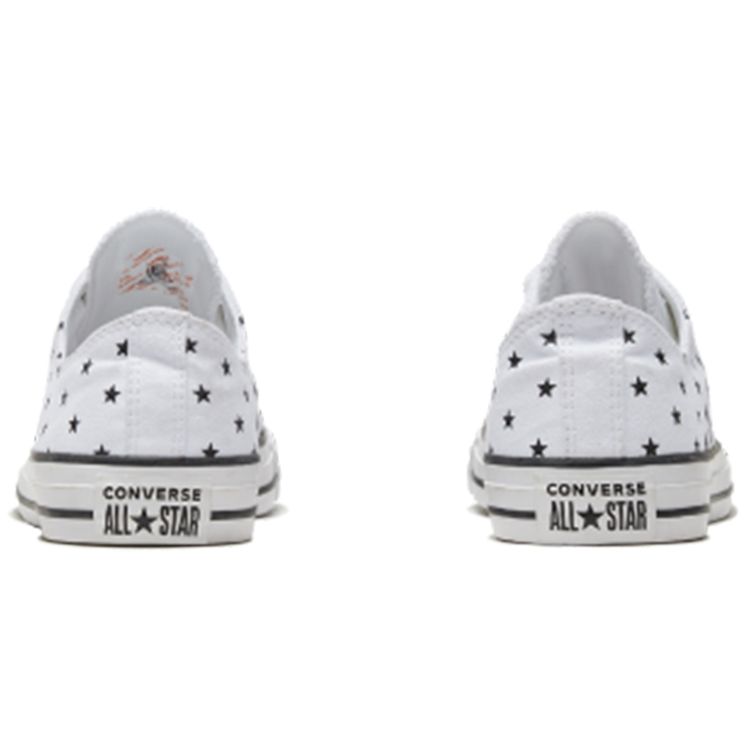 Converse Chuck Taylor All Star Удобные низкие парусиновые кеды Унисекс Черные Белые 167837C