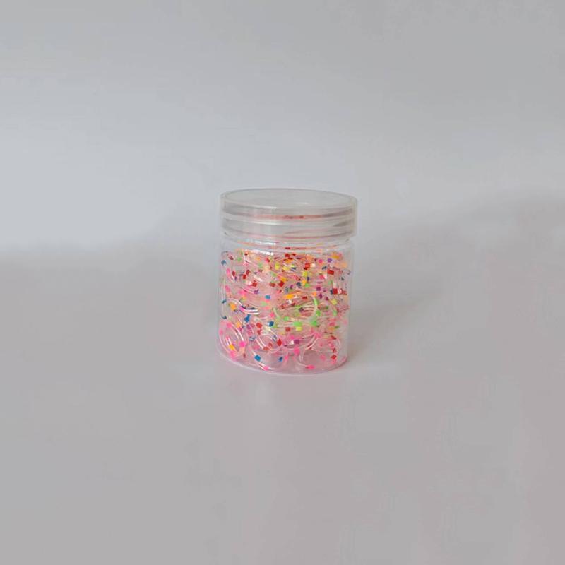 WTEMPO Прозрачные пластиковые пустые баночки с крышками Прозрачные мелкие предметы Широкогорлые многоразовые контейнеры для хранения Праздничный декор для вечеринки Банки для хранения
