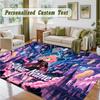 Crystal Velvet Square Rug Custom NameSpy × Family Pattern Non Slip Home Floor Decor Rug