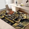 1PC Custom Name Warrior Crest Theme Floor Mat Ideal for Living Room, Game Rooms, Office, Bedroom,Floor Mat Playful Design