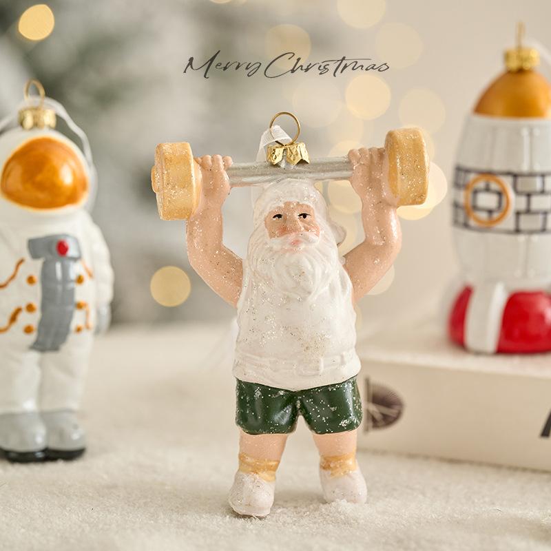 Christmas Ornaments Creative Christmas Tree Pendants Santa Gloves Dress Up Small Pendants Holiday Decoration Props