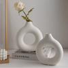 1Pcs Imitation Ceramic Plastic Vase Nordic Style Flower Pot Home Decorations Ornaments  Living Room