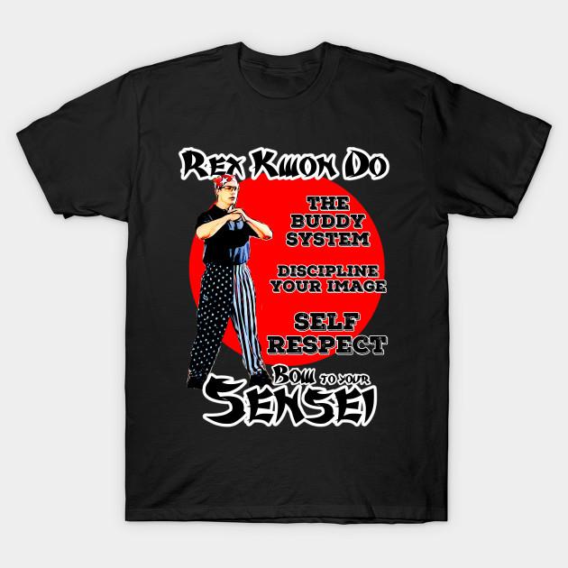 Asian Size Men Print T-shirt Rex Kwon Do No-Cut Heat Transfer Print Cotton Tshirt