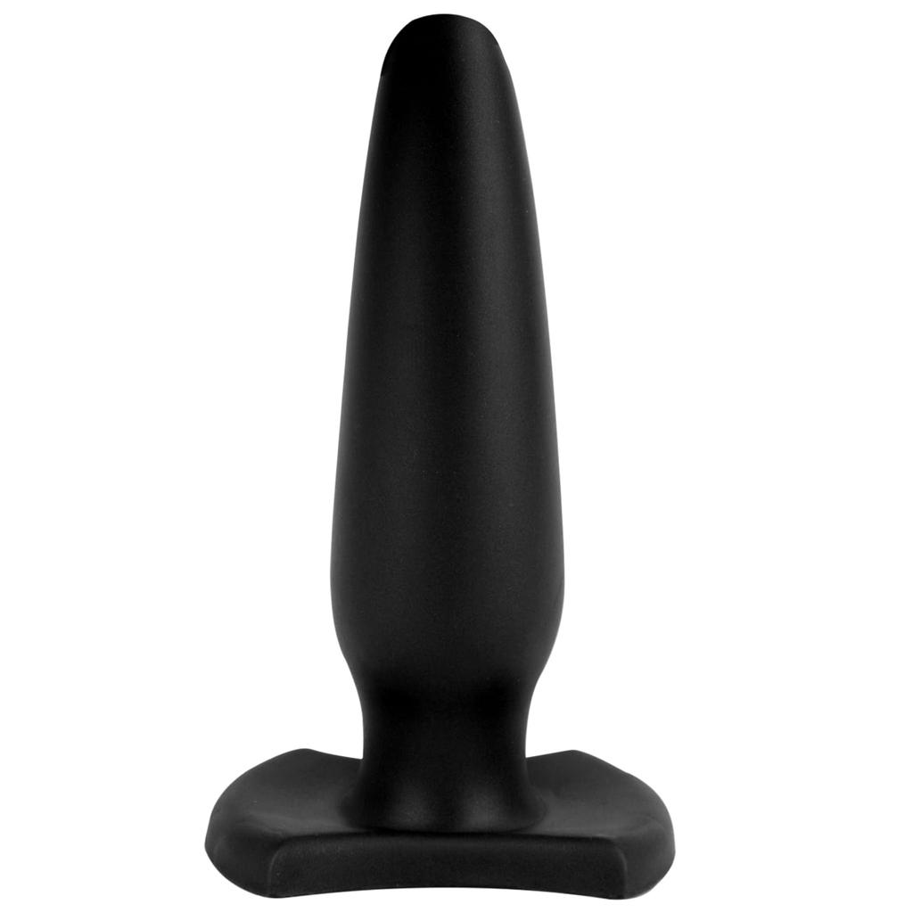 Anal Plug with Liquid X 22cm TaRiss's Base, Silicone, Black, L, 6.5cm