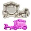 Pumpkin Carriage Wedding Carriage Silicone Fondant Mold Wedding Cake Decoration Tools Chocolate Sugar Craft Tools SiliconeMolds