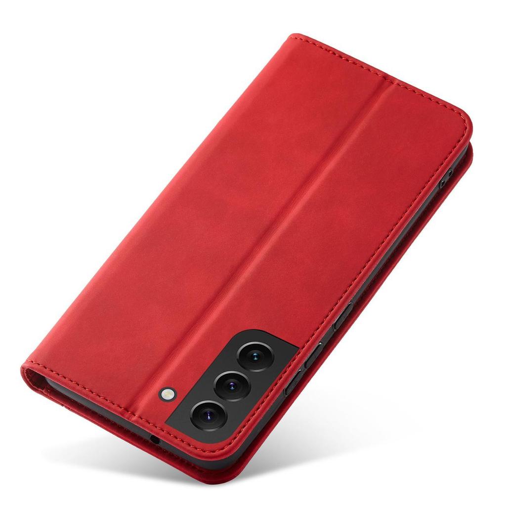 Samsung Galaxy S23+ Premium Flip Wallet Case - Crimson Red by Hurtel