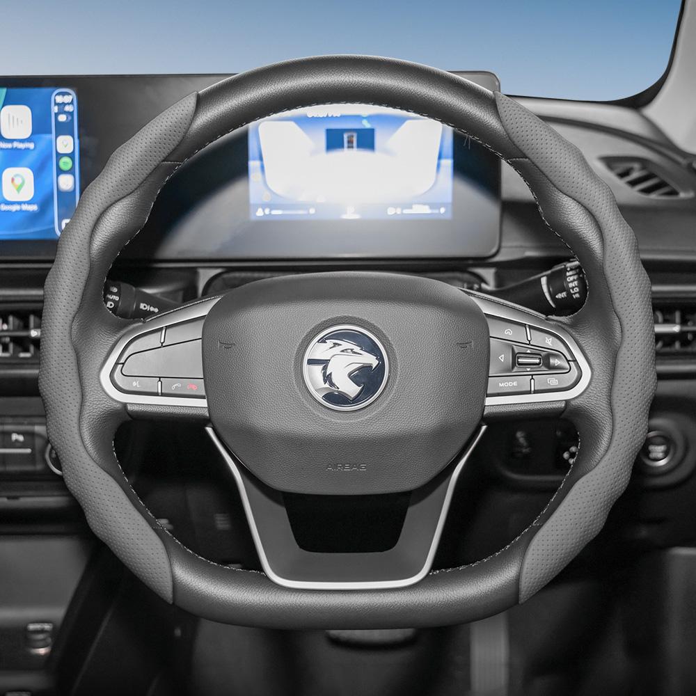 Подходит для чехла на руль Proton, Спортивный дизайн в форме волны, Дышащая кожа, Сегментированный влагопоглощающий защитный чехол на руль,