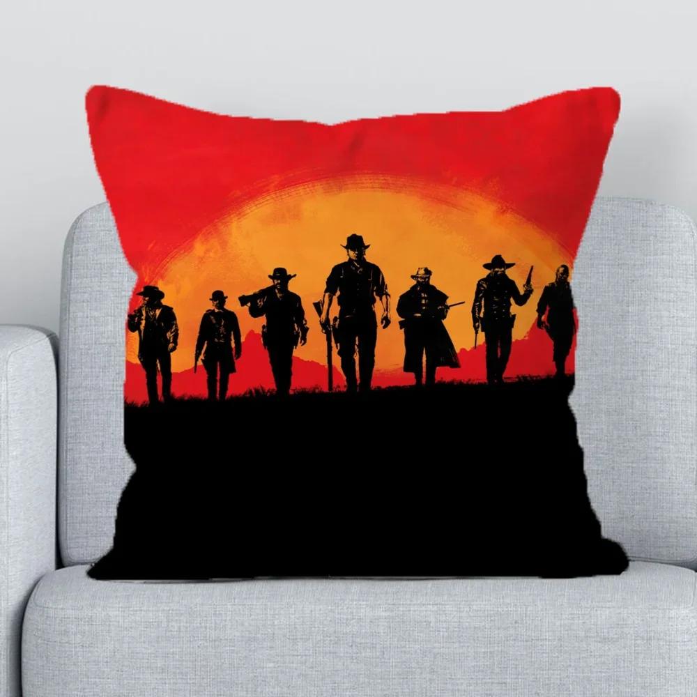 Наволочка для подушки body Red Dead Redemption 45x45 Декоративные подушки для дивана Наволочки Коротковорсовые наволочки 40x40 Подушка для стула