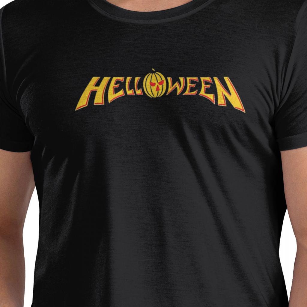 Oversized T-Shirt The Helloween Band Portrait 100 Cotton T-Shirts Hip Hop Tee Shirt for Men's Summer Y2K Retro Short Sleeve Tees
