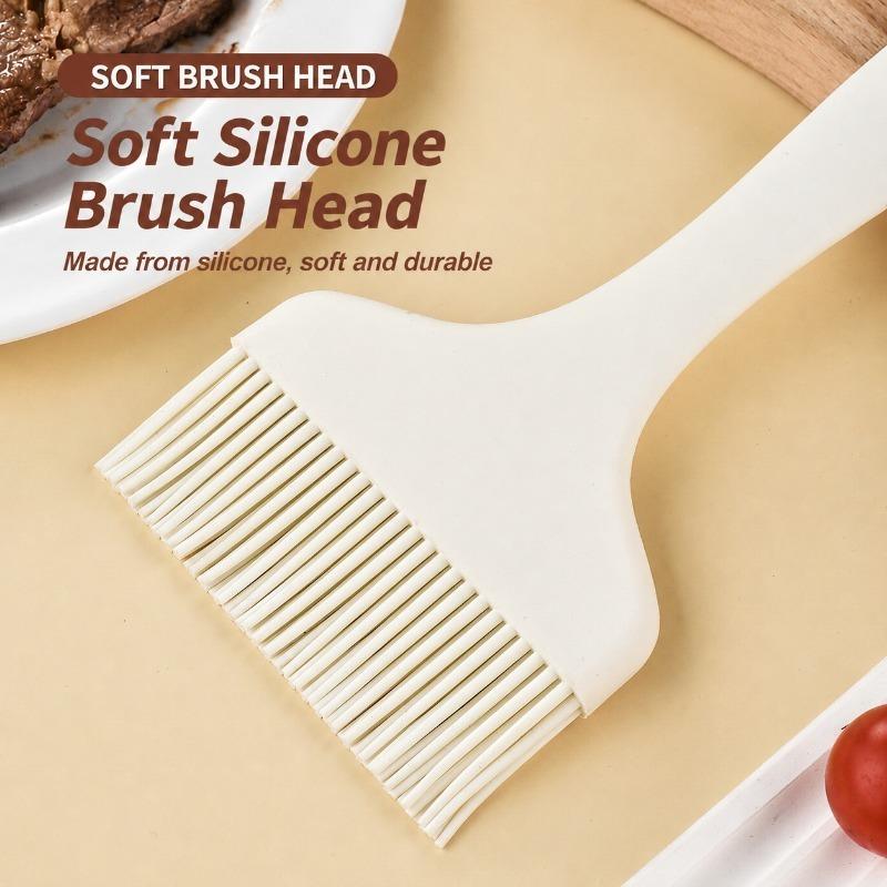 Food Grade Silicone Oil Brush Household Baking Tool High Temperature Integrated Barbecue Pastry Coating Utensil Kitchen Cooking