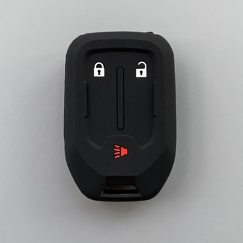 Силиконовый чехол для автомобильного ключа, брелок для Chevrolet Suburban Silverado GMC Terrain Yukon Tahoe Sierra Smart Auto Accessories Key Ring