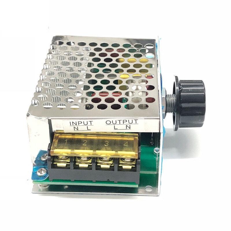 4000 Вт 220 В SCR регулятор напряжения регулятор скорости двигателя термостат с затемнением