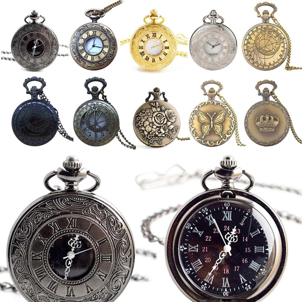 For Women Quartz Vintage Steampunk Pocket Pocket Watch Fob Watches