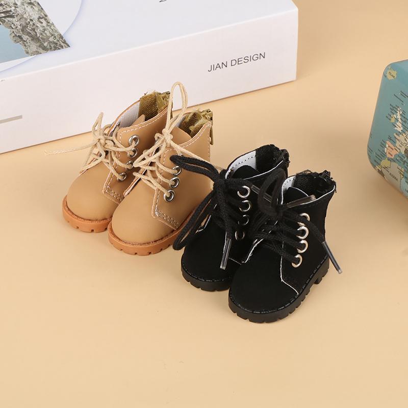 1Pair 1/6 Dolls Shoes Martin Boots Diy Mini Shoes For Doll Accessories Toys