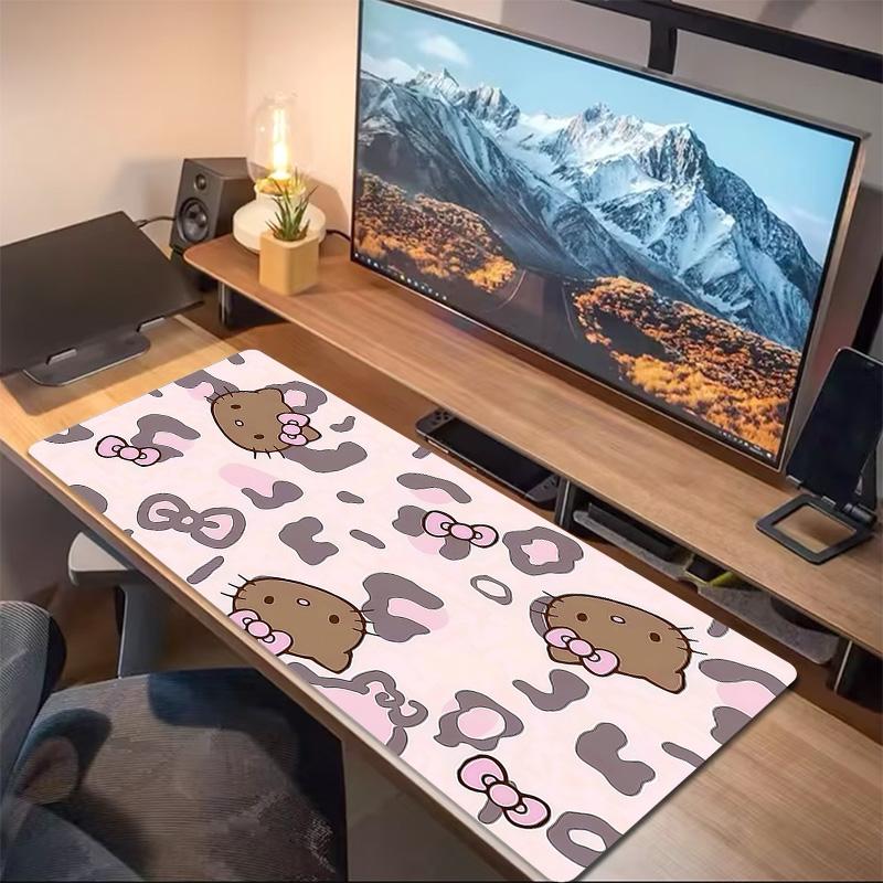 Hello Kitty2 Print Cushion Non-slip Laptop Tablet Big Mousepad XXL Mat Mini PC Playmat With Lock edge