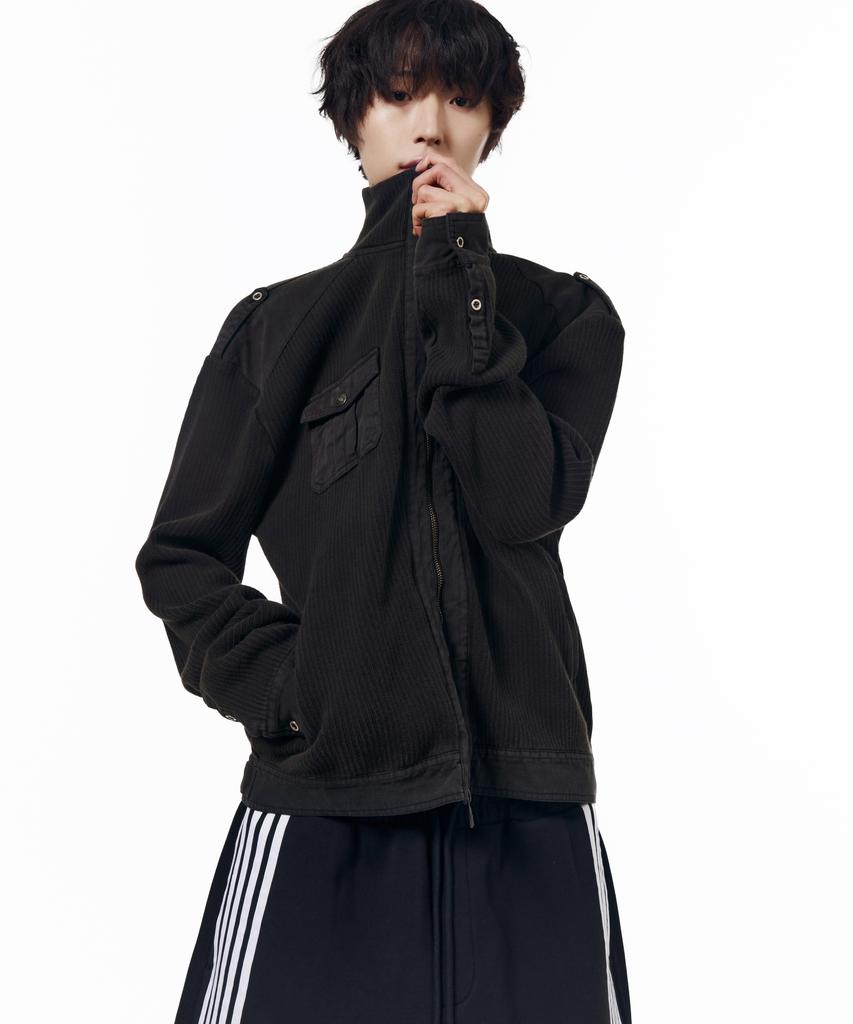 AAKAM Zip-Up Dying Jacket (Black)