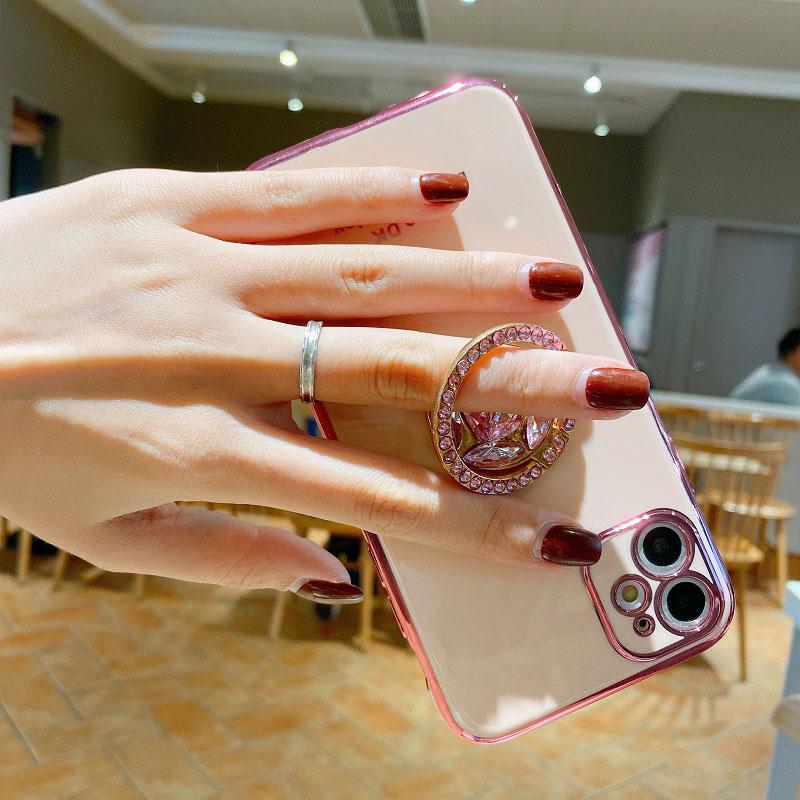 Чехол Moto G 54 84 53 с ремешком, роскошный чехол с бриллиантовым держателем для Motorola Moto G84 G54 5G G23 G13 G53 G73 G42 Чехлы-чехлы G42 Подставка с кольцом