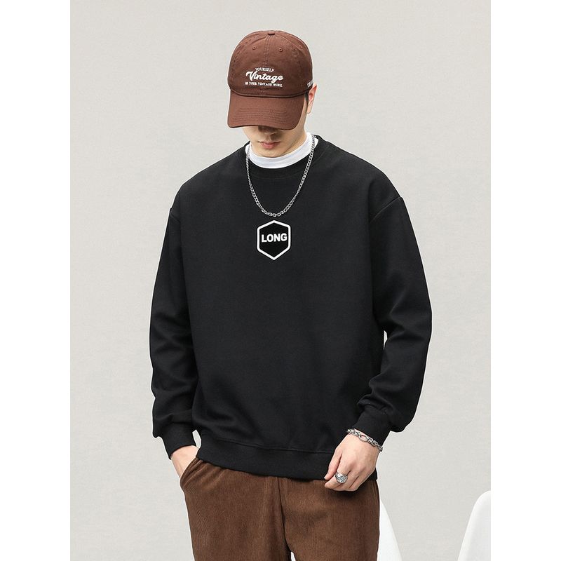 Ceiling-High Quality! Original Japanese Order! Autumn Export Surplus Sweatshirt for Men, Casual, Trendy, Loose Fit, Clearance Sale
