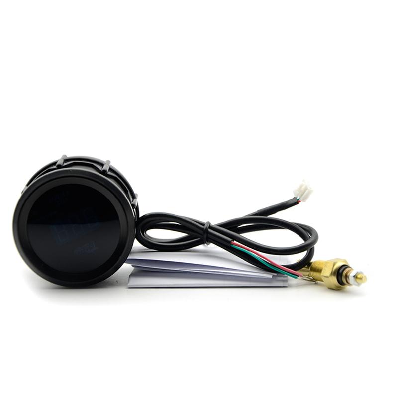 2'' 52MM Car Digital Blue Led Water Temperature Gauge 40-150℃ With Water Temp Joint Pipe Sensor Adapter
