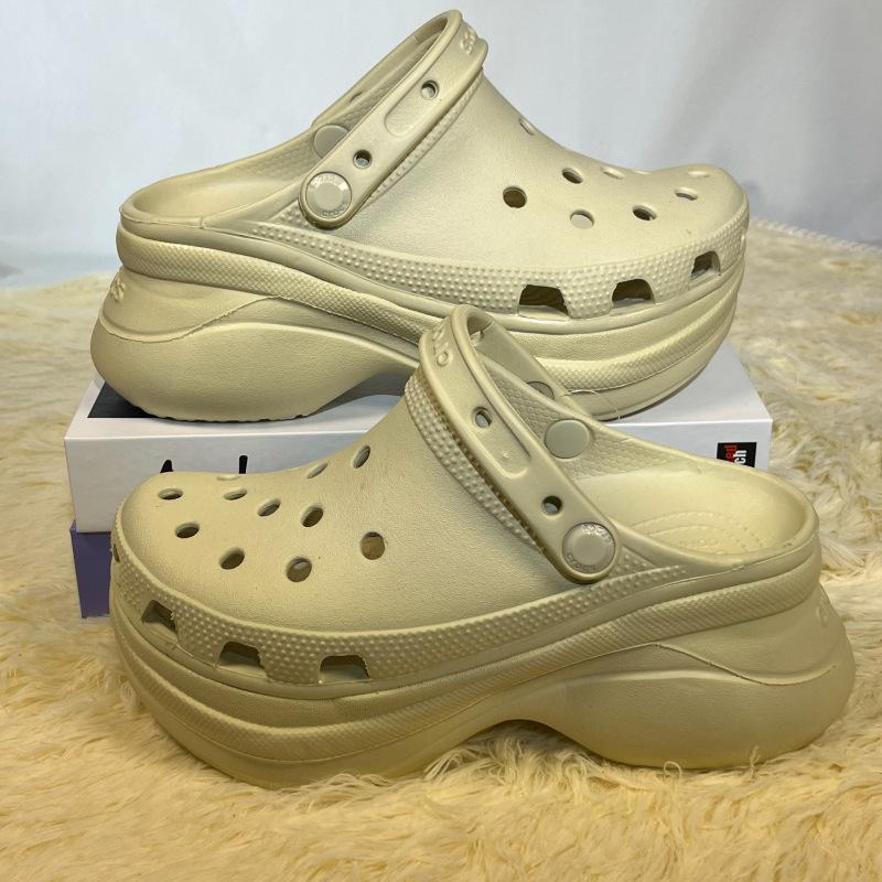 Сандалии на платформе, женские летние сабо на толстой подошве из ЭВА, садовые туфли, женские удобные нескользящие пляжные сандалии