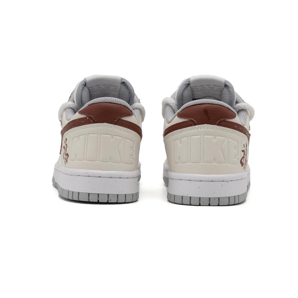 Nike Big Low Blessing Grace Low top Skateboard Shoes Men's White Red 355152-106(Team1576-)