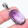 Sage Amethyst Gemstone 925 Sterling Silver Jewelry Pendant 1.81" f9D62