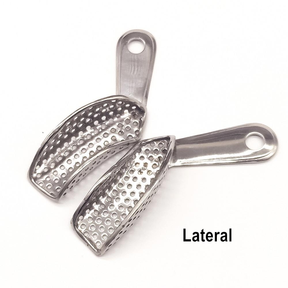 Оборудование для стоматологической лаборатории Размер L/M/S Верхняя нижняя оттискная ложка из нержавеющей стали Инструмент для протезов Зубной лоток Инструмент для стоматологической лаборатории