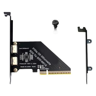 Адаптер-разветвитель PCIe 4.0X8 на SFF 8612 8611 Oculink Uplink PCle Gen4x8 Пропускная способность 128 Гбит/с для расширения твердотельных дисков