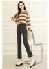 Winter Thickened Chinese Style Buckle Women's Denim Pants