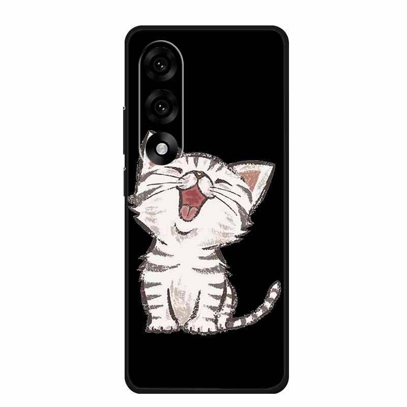Case For OnePlus Nord 5 Case One Plus Nord 5 Nord5 Cartoon Cat Black Silicone Soft Back Cover For OnePlus Ace 5 Ultra Phone Case