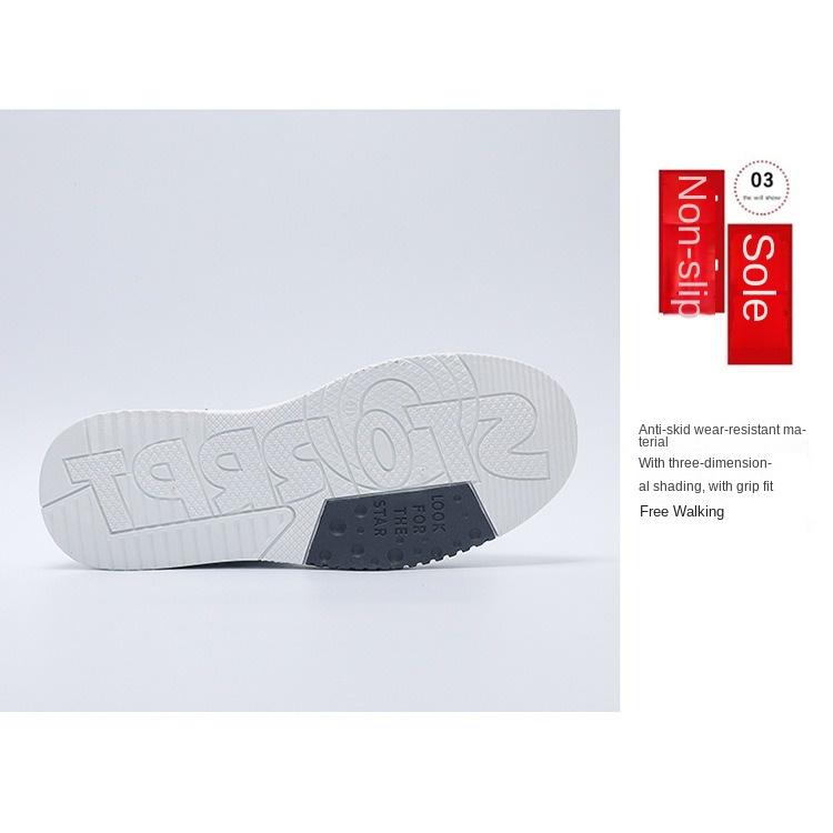 Весенняя мужская обувь. Дышащие парусиновые туфли с высоким берцем. Мужские трендовые универсальные маленькие белые туфли. Спортивные повседневные туфли на толстой подошве.