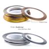 5 Rolls/set Women 0.5mm Glitter DIY Manicure Tape Stickers Nail Art Striping Line Nail Sticker Foil