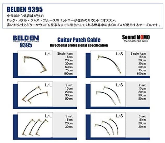 BELDEN 9395 20cm Patch Cable Vintage Thin Plug 1 Piece [L-L Included]