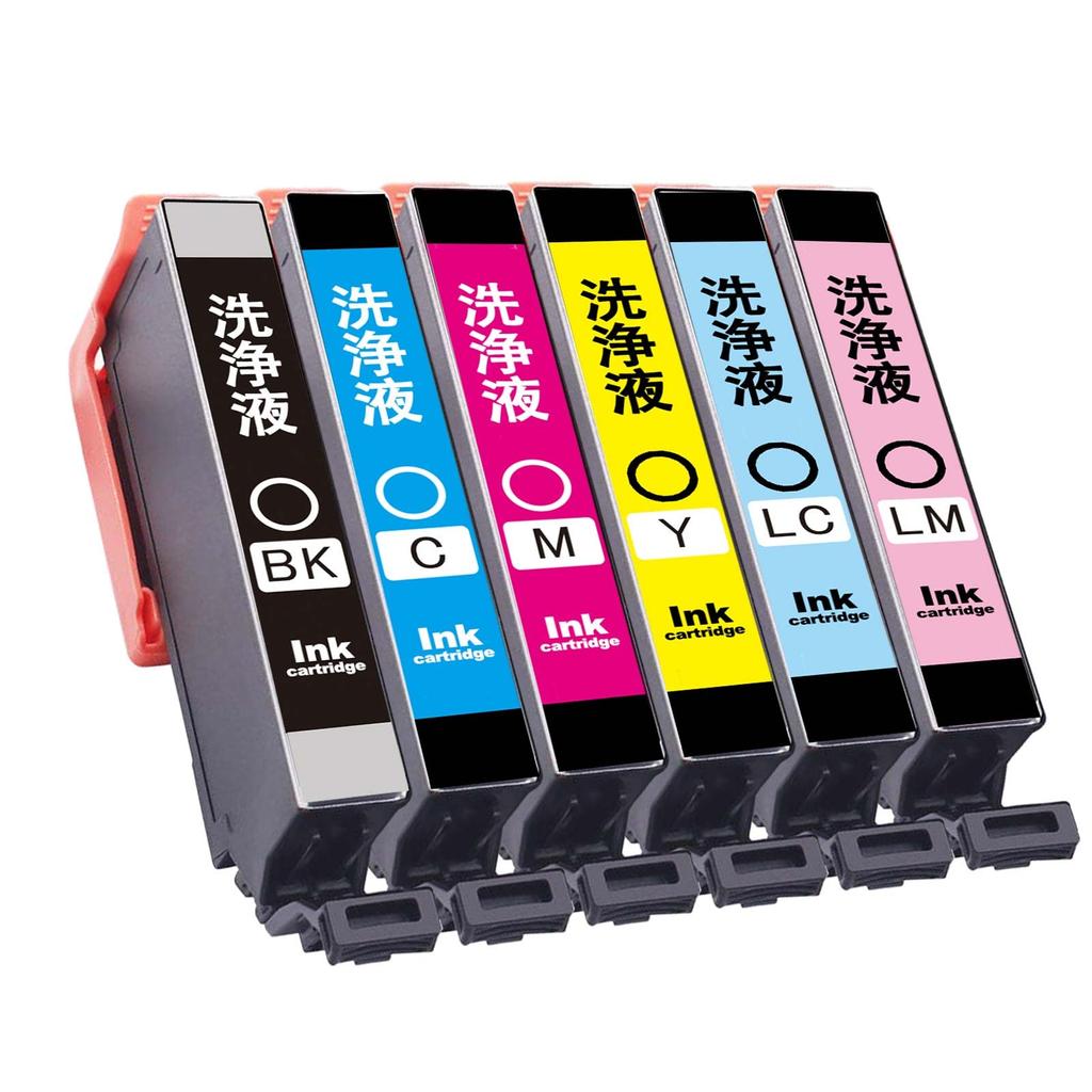 For EPSON For Epson IC6CL80 cleaning cartridge Corn IC80 exclusive cleaning liquid used 6 color set 6 Compatible printer clogging and (BK/C/M/Y/LC/LM)