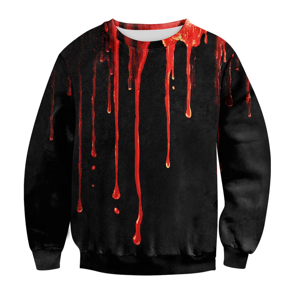 Мужской повседневный модный свитшот с принтом и круглым вырезом