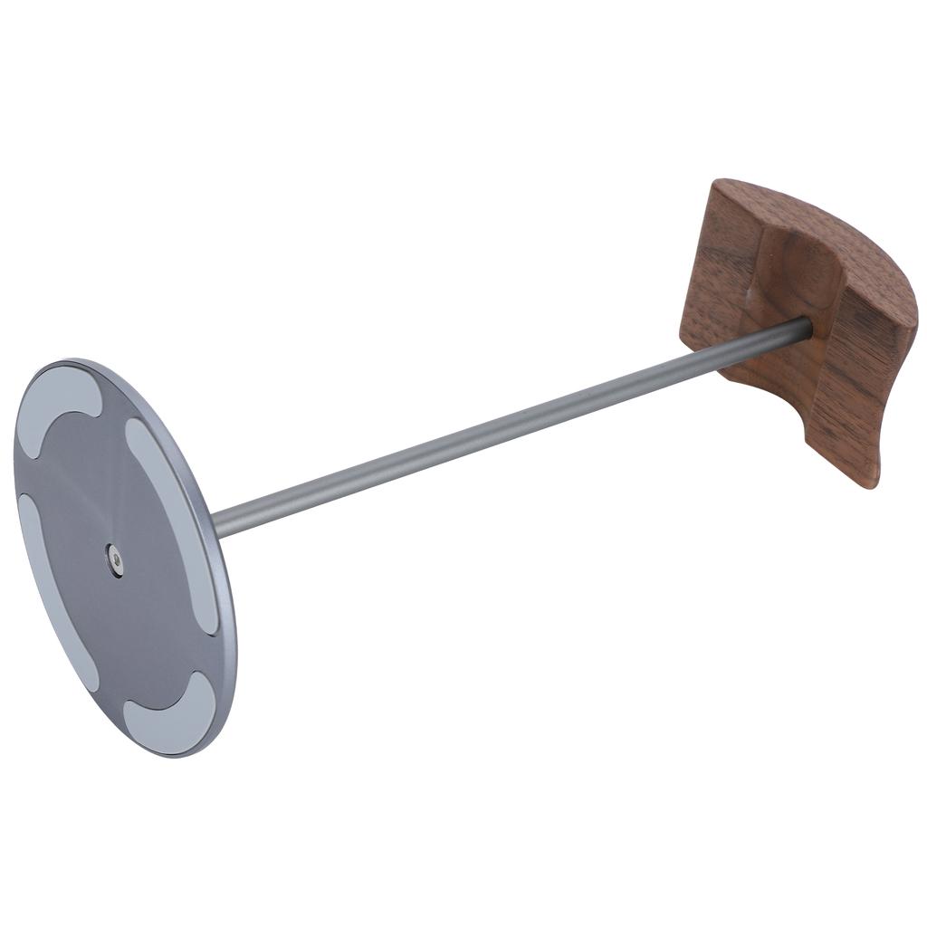 Headphone Stand Rack Headset Earphone Holder Hanger DIY Black Walnut Wood Aluminum Desk Display