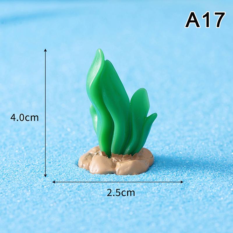 Mini Ocean Figurine Resin Ornaments Cute Marine Life Sea Animals Tiny Statue Aquarium Home Desktop Micro Landscape Decor