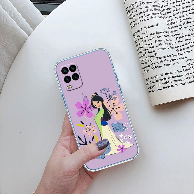 Прозрачный чехол для телефона с принцессой Мулан для Samsung Galaxy A04 A04S A14 A23 A34 A54 M23 M33 M52 M53