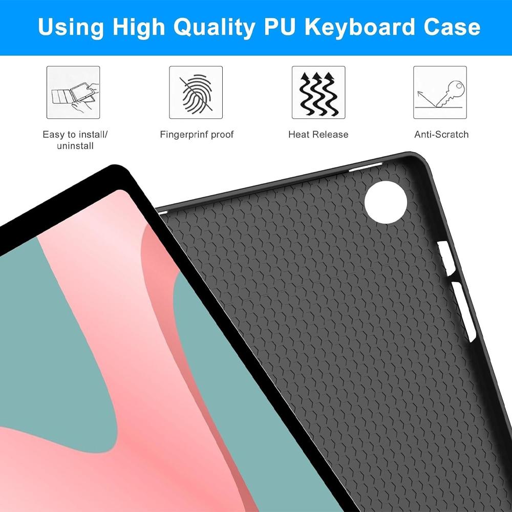 Case for Samsung Galaxy Tab A11 Plus 11 Inch, Detachable Bluetooth Keyboard Cover for Samsung Tab A11+ SM-X230/235/236B/310/315