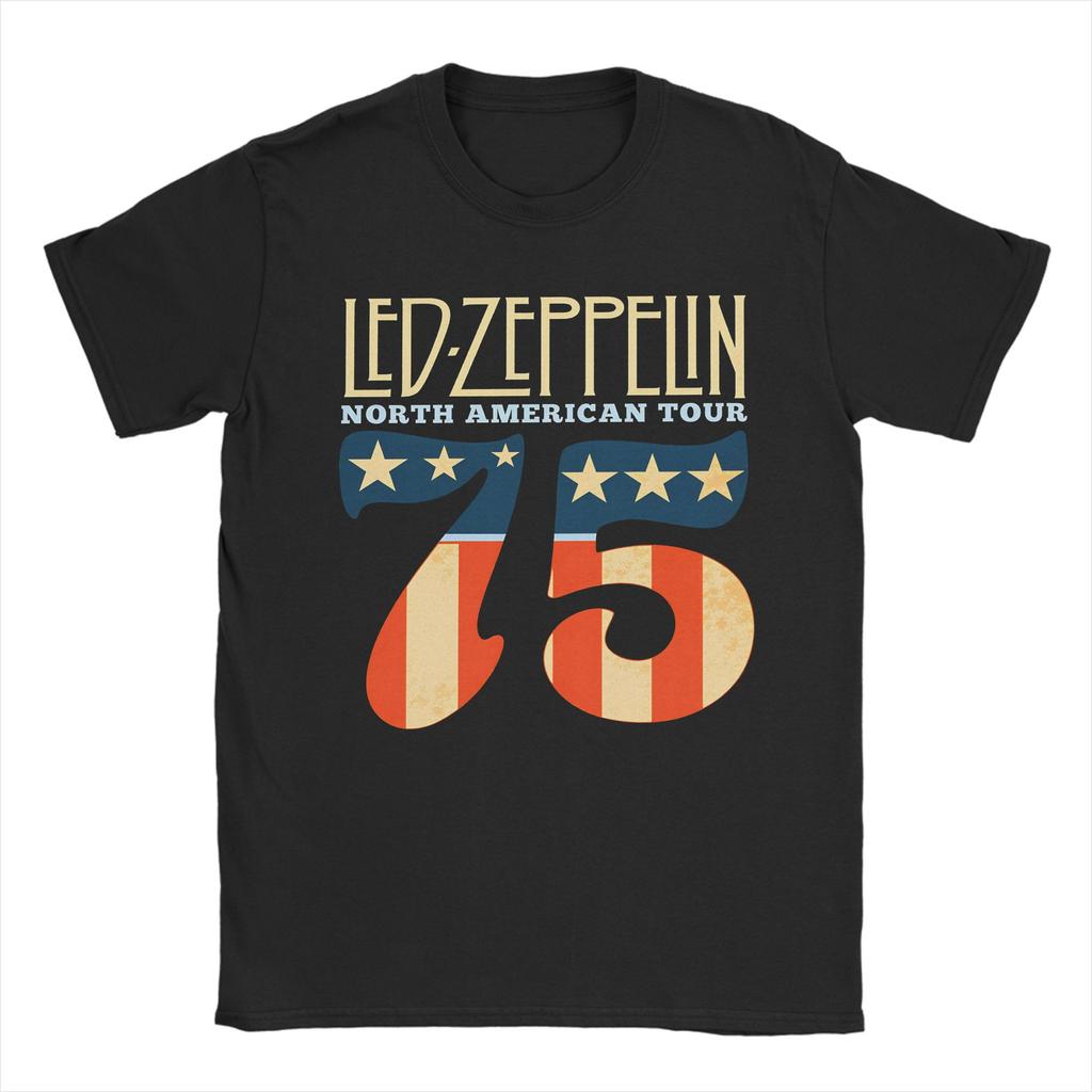 Rock band Led Zeppelins falling angel Awesome 100 Cotton Tees Short Sleeve T Shirts Crew Neck Tops Graphic Printed