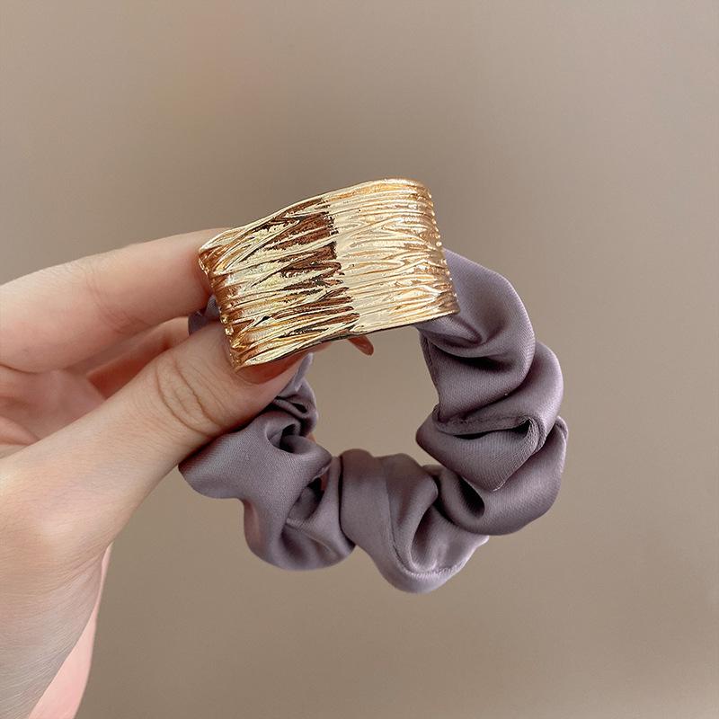 Elegant Metal Arch Hair Tie: European & American Style Ponytail or Bun Accessory
