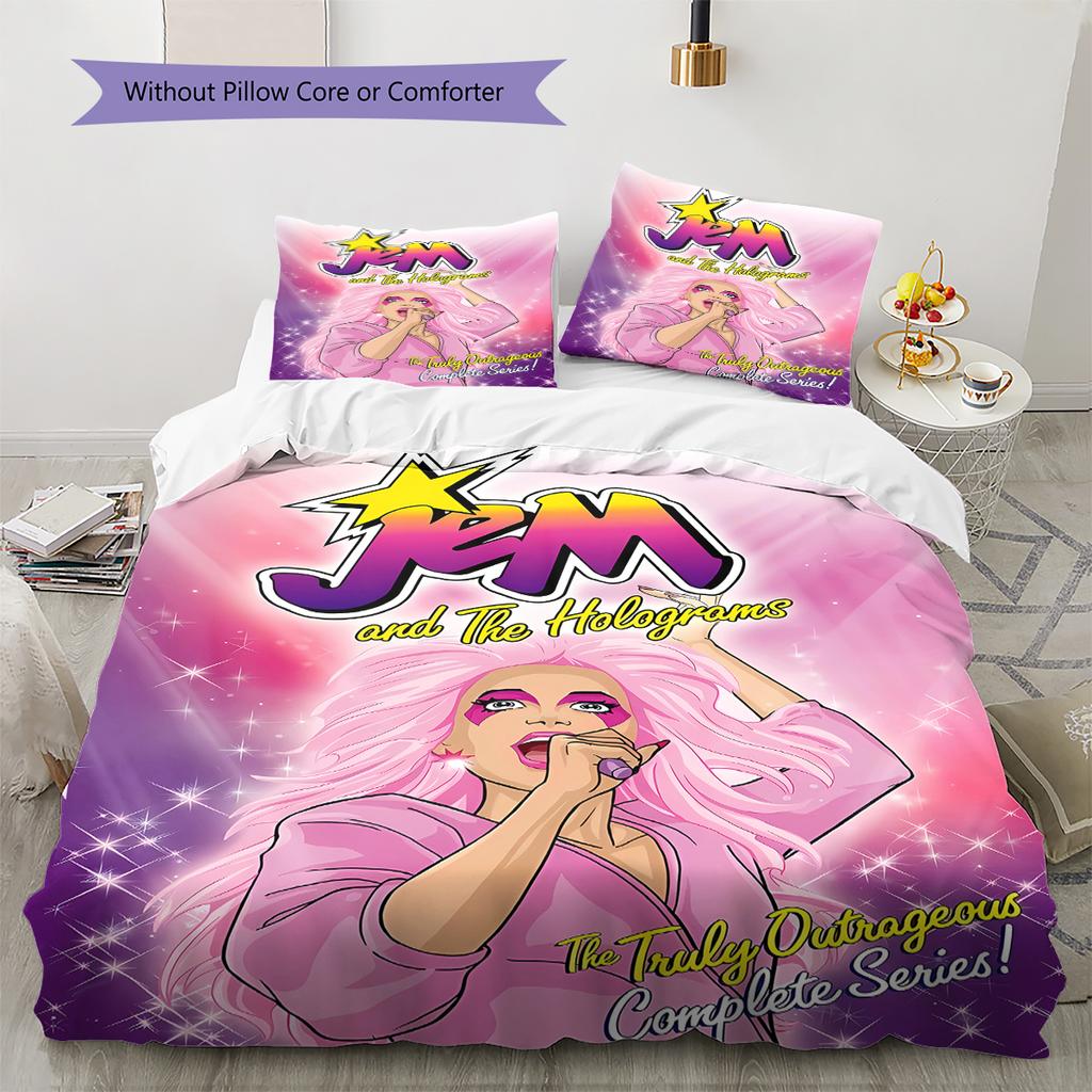 Heartstopper,Jem Pattern Bedding,Quilt Set Quilt Cover Pillowcase Home Birthday Gift (1 * duvet cover + 2 * pillowcase, without core)
