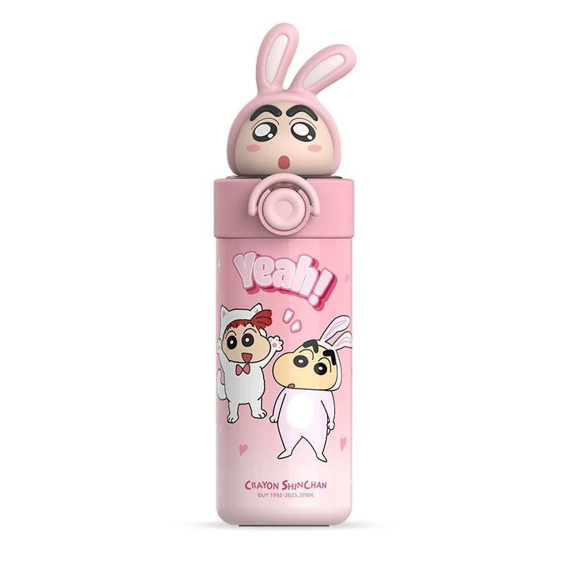 Кружка-термос Crayon Shinchan для детей с соломинкой и замком для школы и улицы